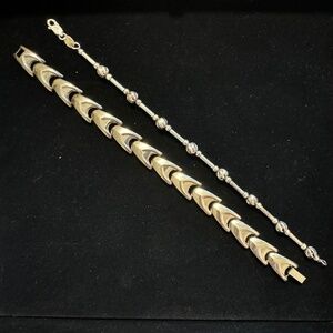 Sterling Silver Bracelets - 7" - Hallmarked